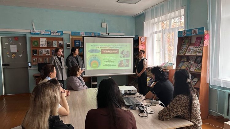 Балалар қауіпсіздігі туралы жиналыс өтті.// Собрание о безопасности детей.